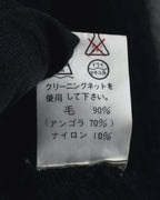 "I WISH" Angora-blend fuzzy turtleneck knit