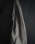 Maison Margiela 2014 Autumn/Winter fine gauge V-neck knit dress with elbow patches