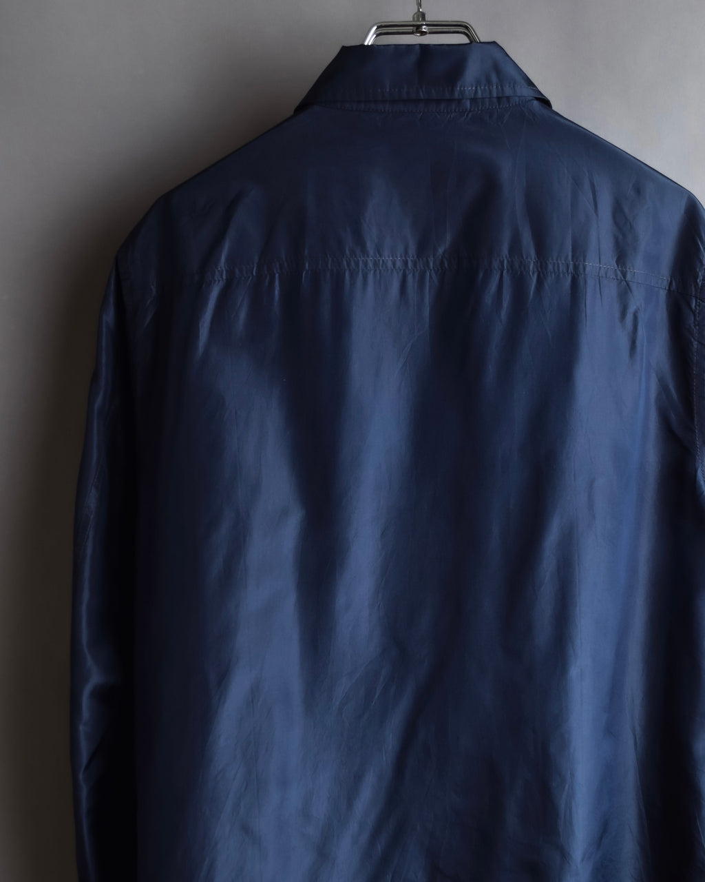 "LOEWE" 90's-00's Fly front silk shirt