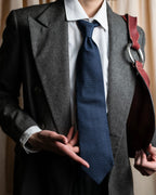 "GUCCI" Navy micro pattern silk necktie