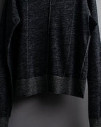 "CELINE" Inside-out stitching design knit pullover