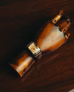 “EMPORIO ARMANI” Late 90’s-early 10’s Art deco rectangular leather strap watch