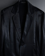 "Yohji Yamamoto +NOIR" 2005SS Rayon draping tailored jacket
