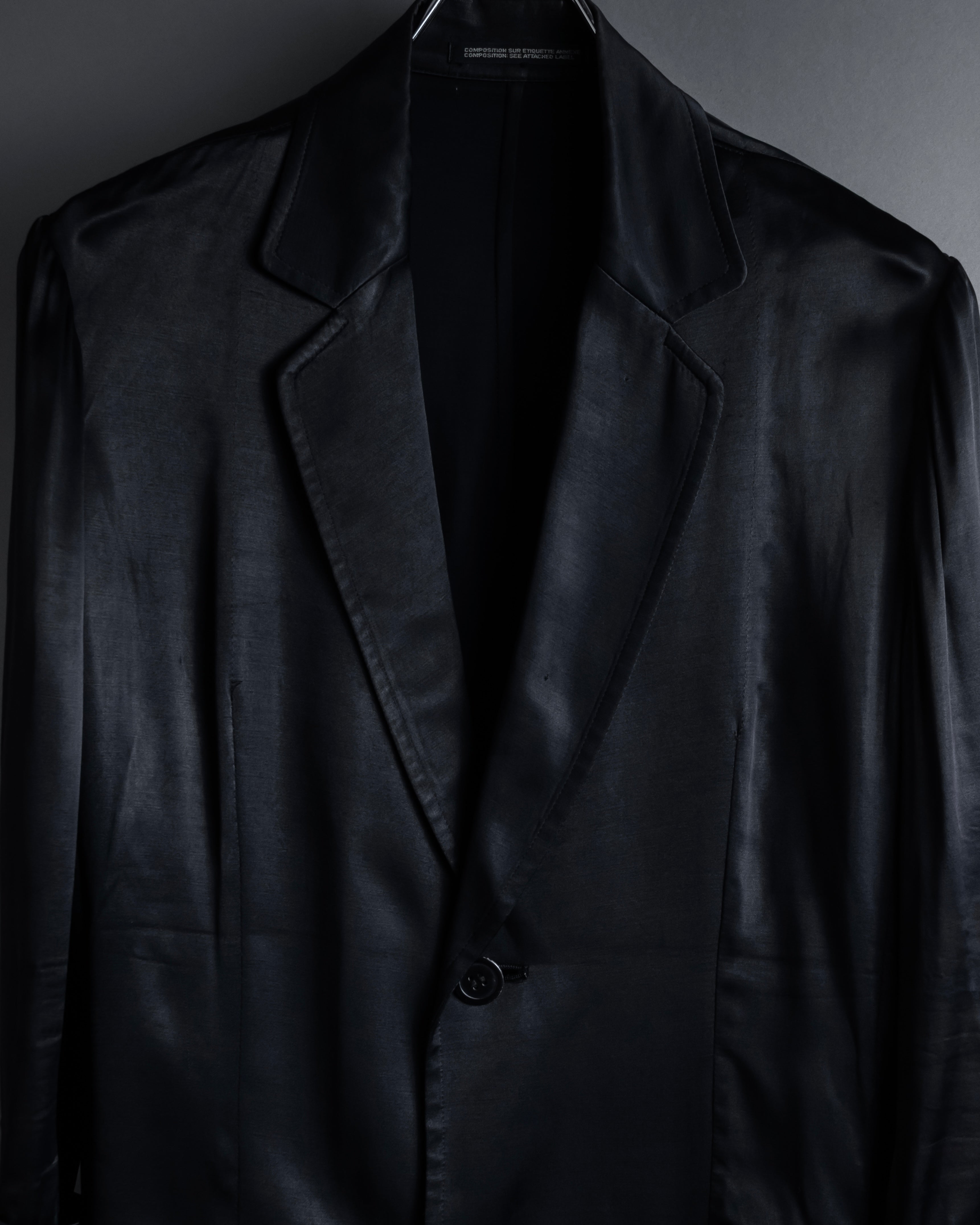 "Yohji Yamamoto +NOIR" 2005SS Rayon draping tailored jacket