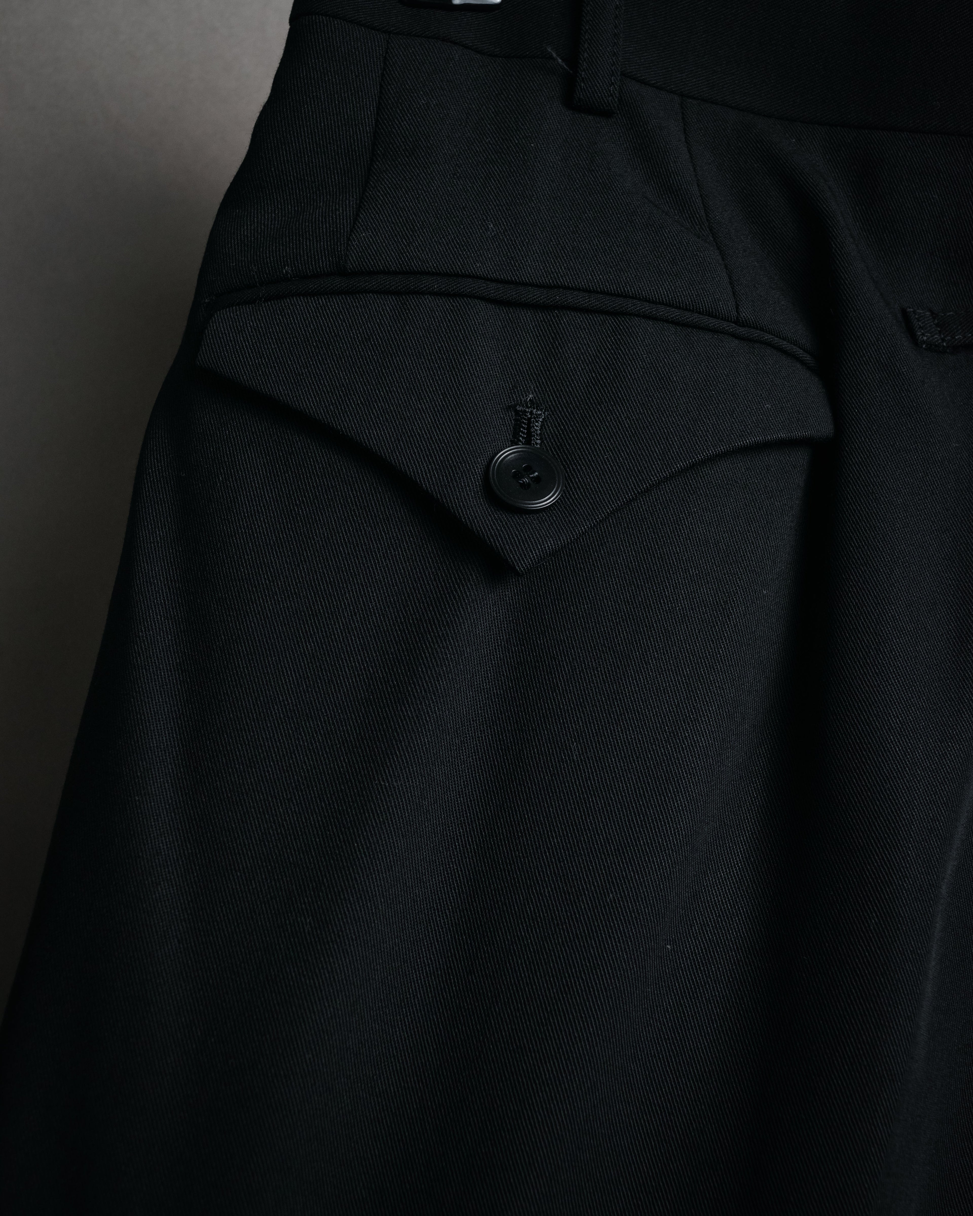 “GAULTIER objet HOMME” 90’s Two tuck wide trousers