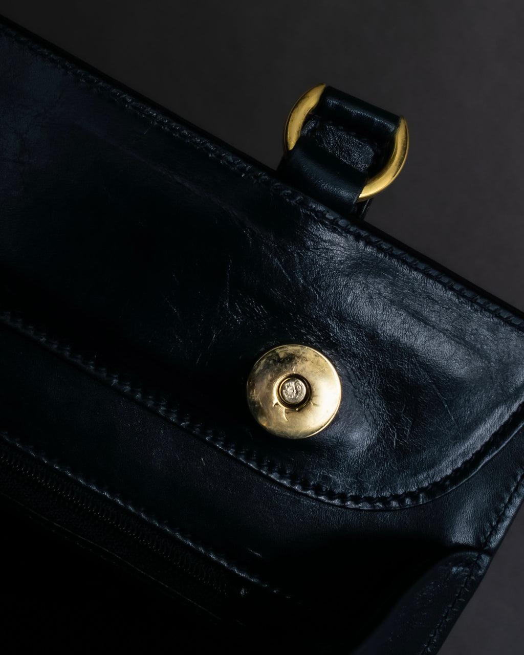 "Salvatore Ferragamo" Pocket detail leather combination tote bag