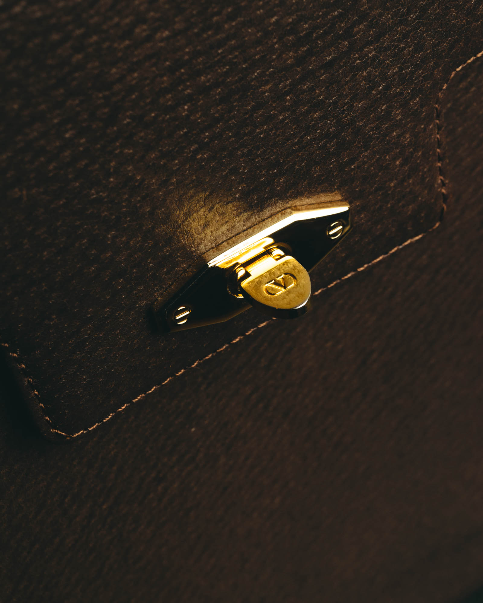 "Valentino Garavani" 80's-90's Classic box leather top-handle handbag