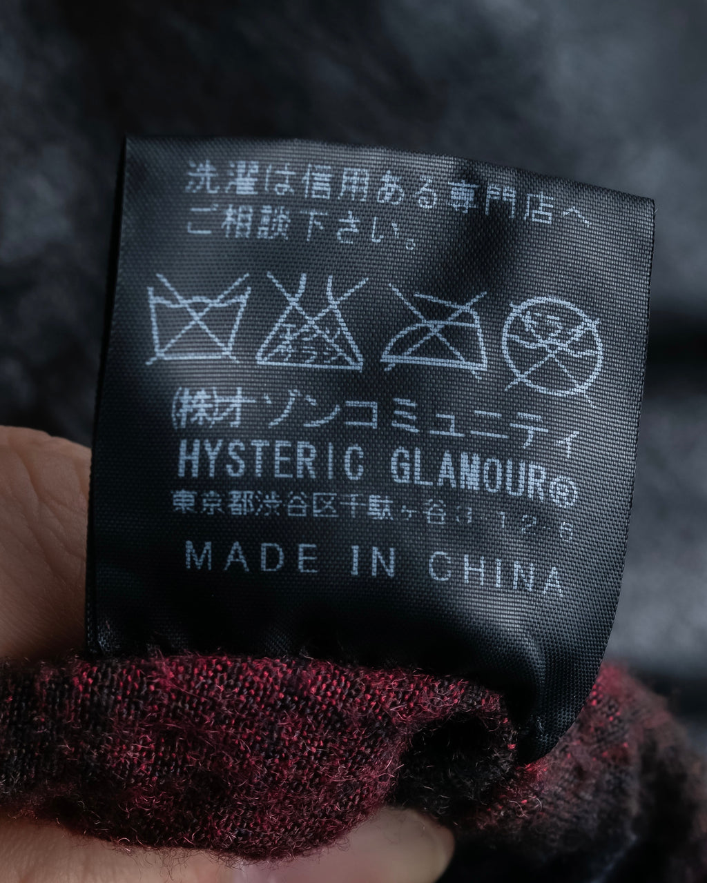 "HYSTERIC GLAMOUR" Lamb leather double riders jacket