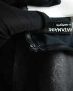 "JUNYA WATANABE COMME des GARÇONS" 00's Glossy raw hem flared long skirt