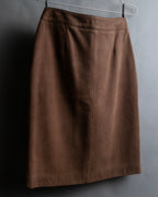 "LOEWE" Three-dimensional ribbed lamb leather set up