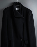 "Max Mara" 90's Asymmetrical front long chester coat