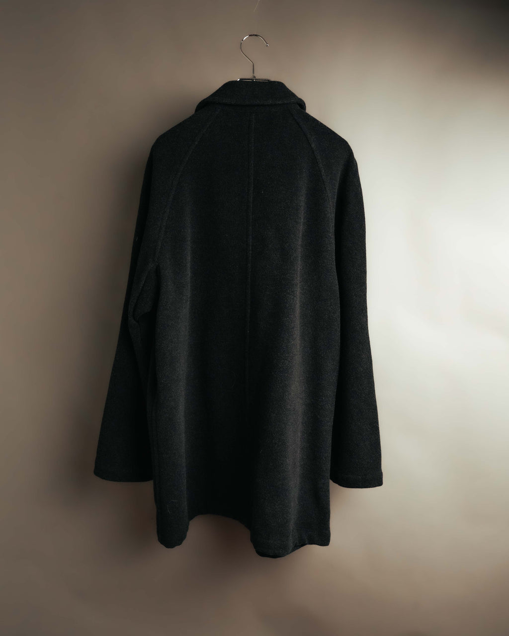 "Max Mara WEEKEND LINE" 00's Minimal zip front wool blend coat