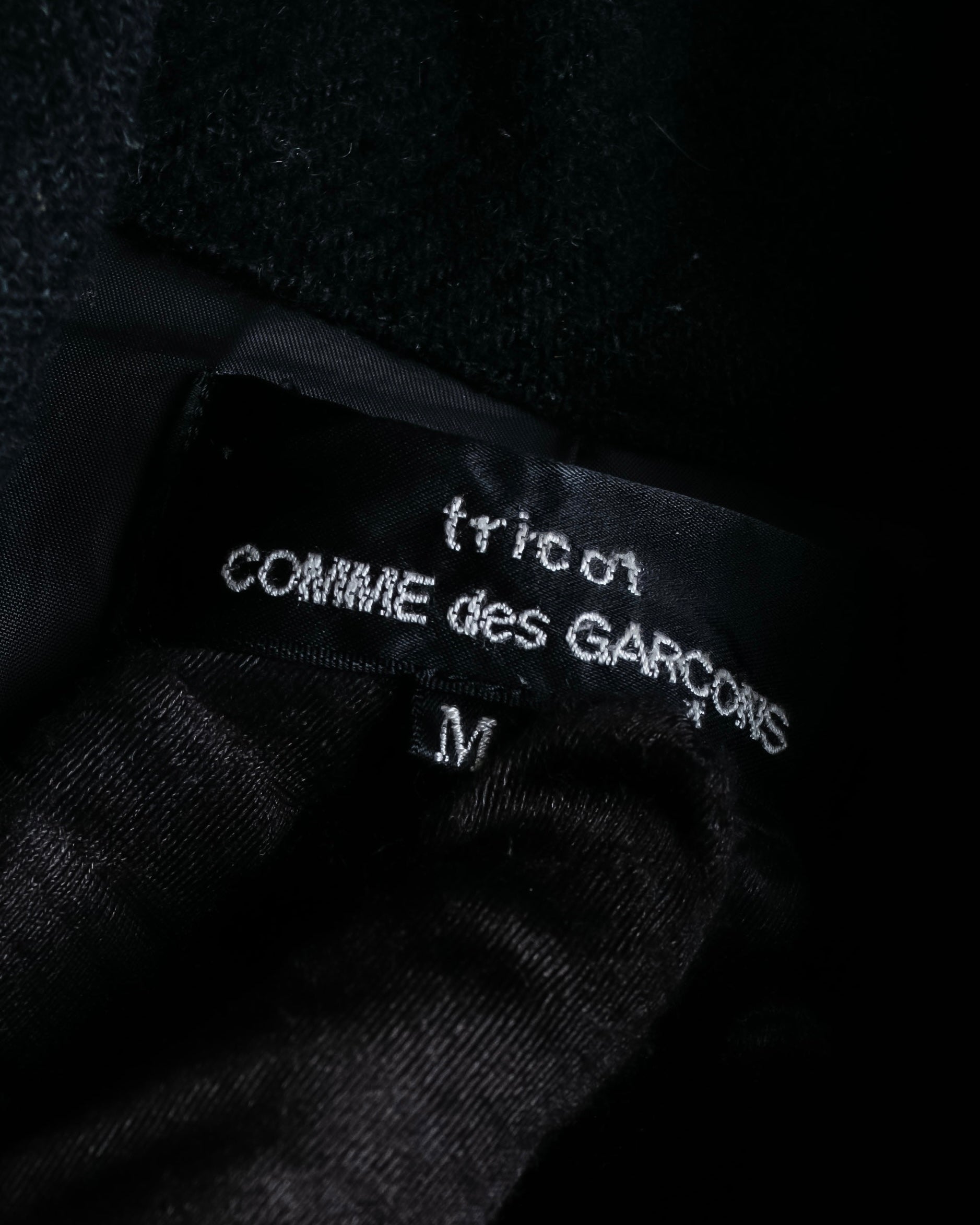"tricot COMME des GARCONS" Fringe cut design tailored jacket