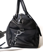 LOEWE/ Anagram 2 Way Mini Boston Hand Bag Metallic Black