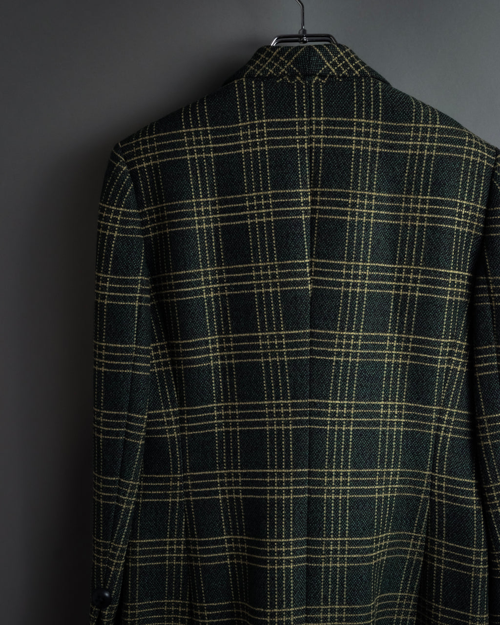 "Christian Dior" Windowpane check tailored jacket