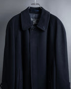 "BURBERRYS" High density wool stand collar coat