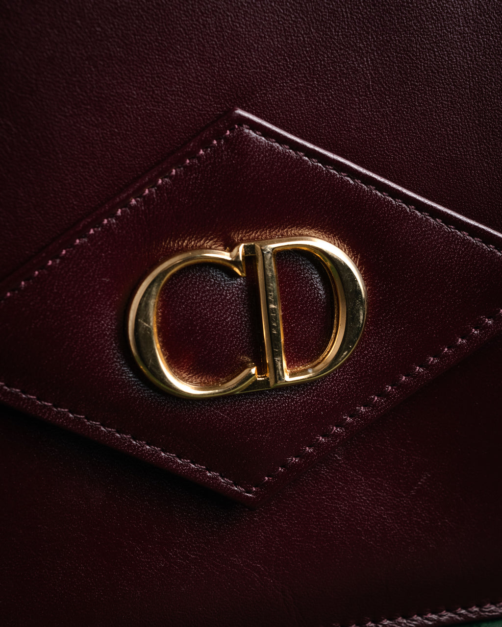 “Christian Dior” 1980’s-1990’s CD logo envelope chain bag