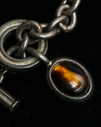 "Ralph Lauren" Circular toggle motif design silver bracelet