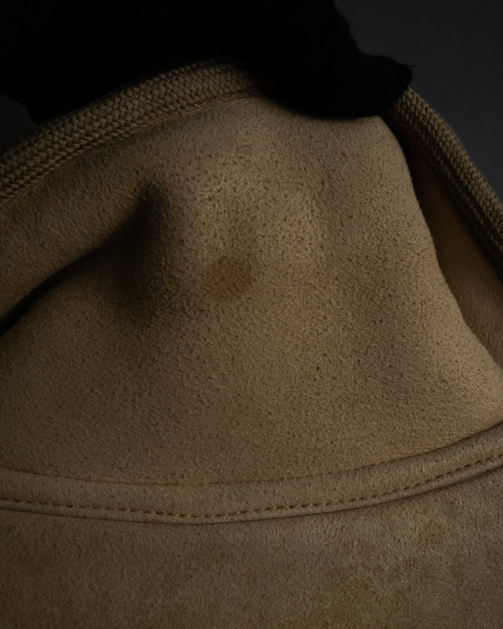 "LOEWE" 90's Panel-switched design mouton shearling coat