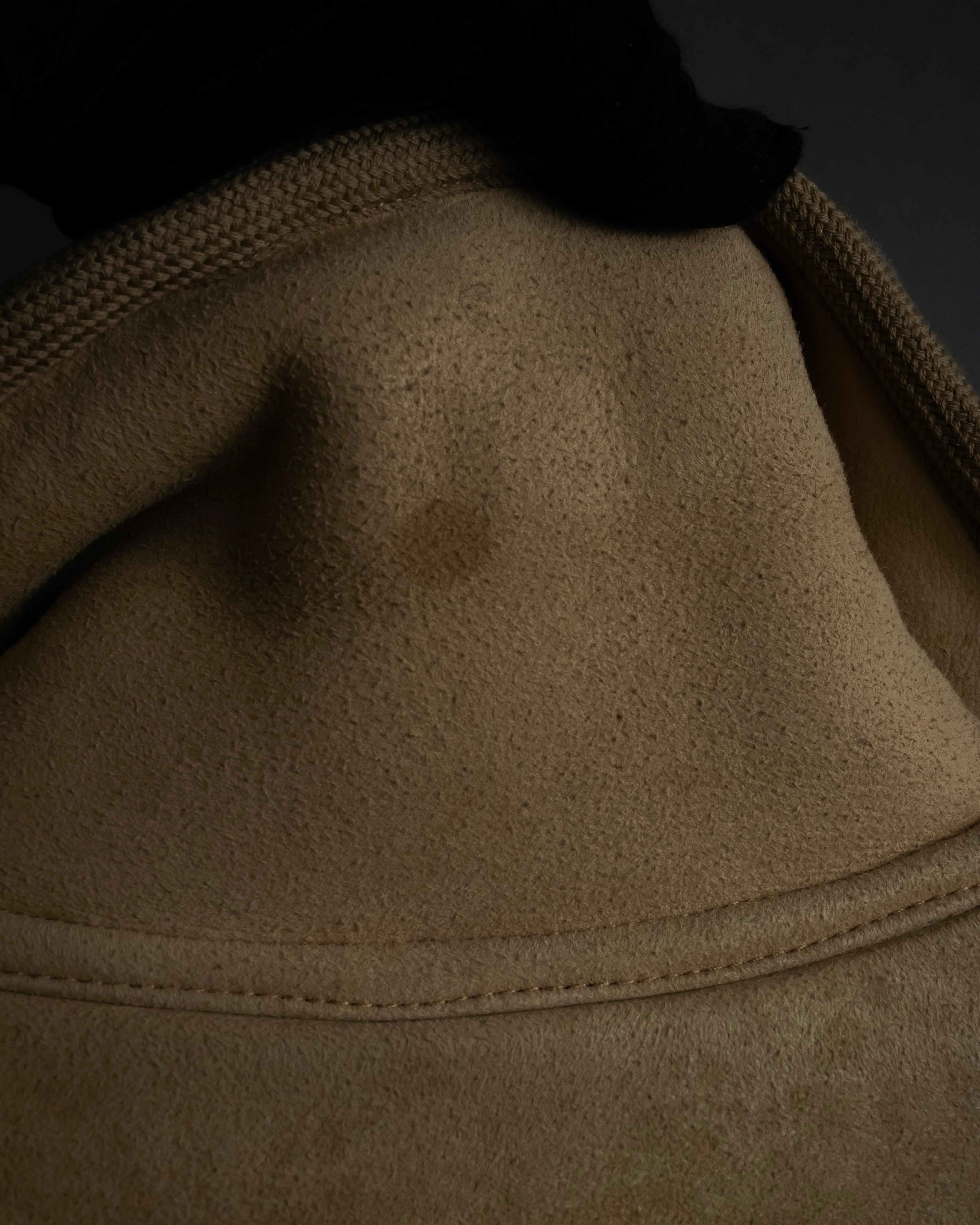 "LOEWE" 90's Panel-switched design mouton shearling coat