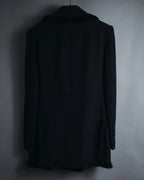 –SPECIAL– "Christian Dior"
98SS fringed peak lapel double breasted jacket