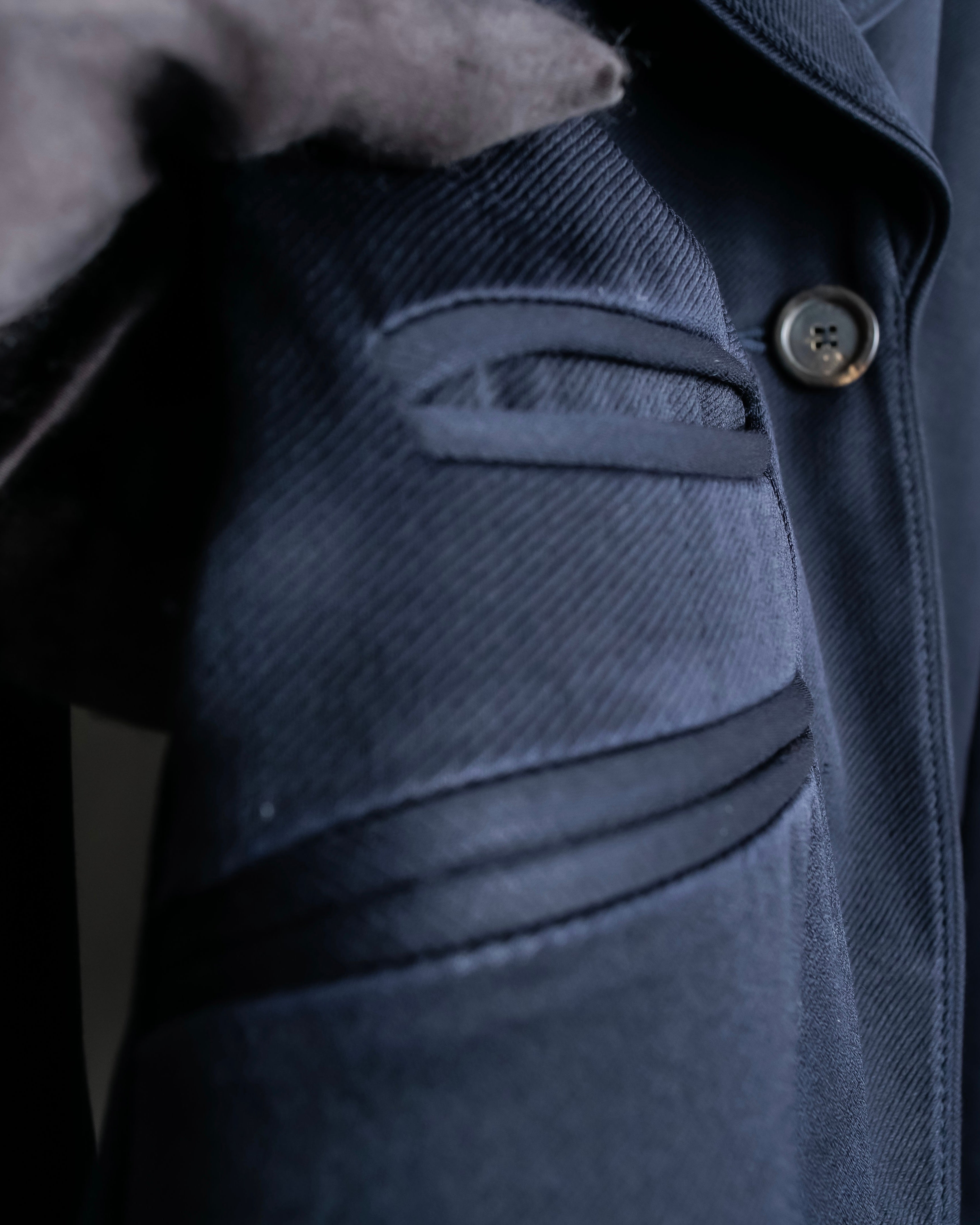 "GUCCI" Shawl collar glossy black jacket