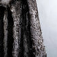 "EMBA" Large collar mid length fur coat