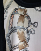 "COMME des GARCONS" Belt pattern docking design knit sew