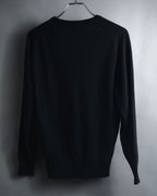 "CELINE" 90’s scottish cashmere v neck knit