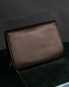 "LOEWE" Logo engraved leather card case