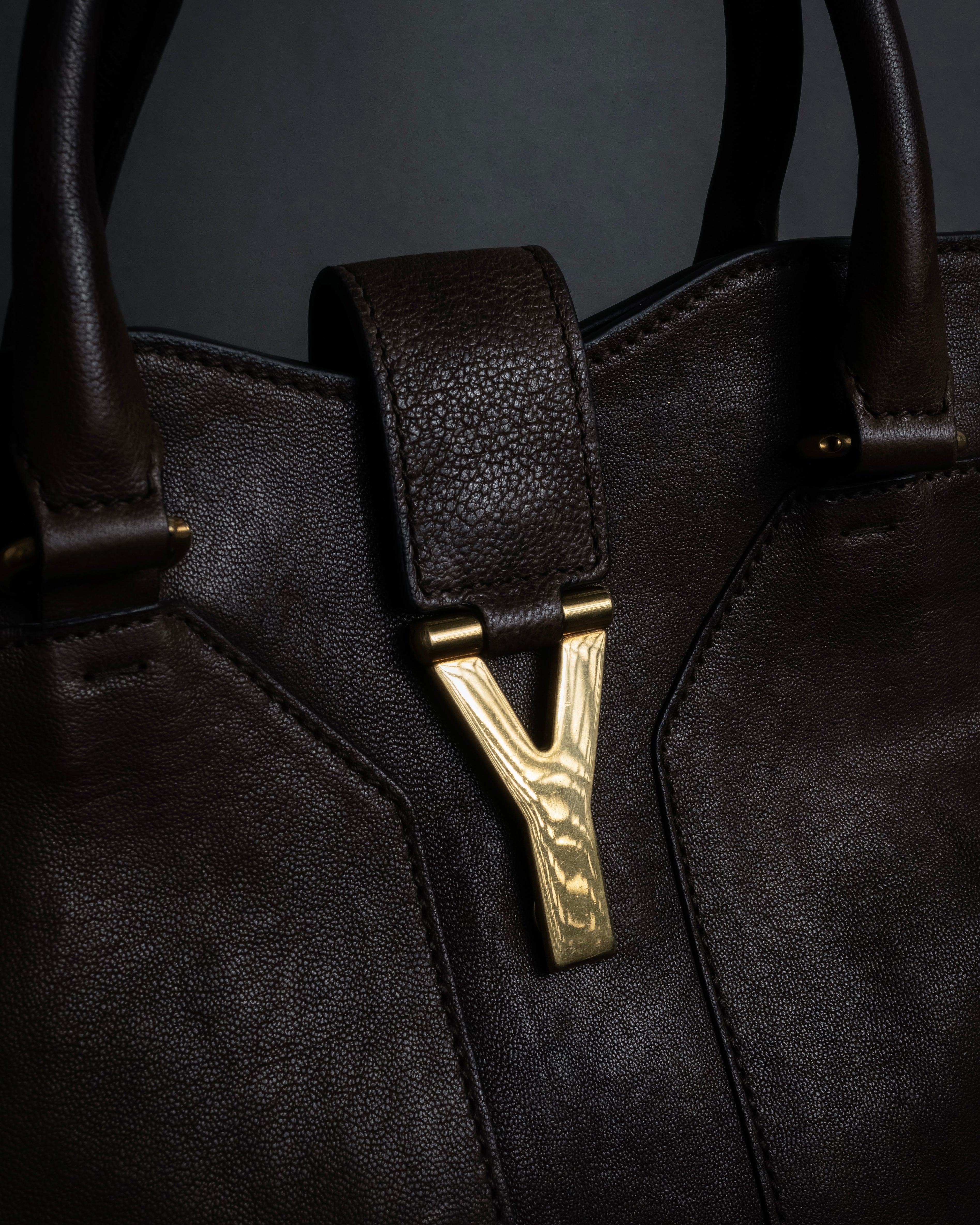 "YVES SAINT LAURENT" 11'year-12'year Chic Gabas leather bag