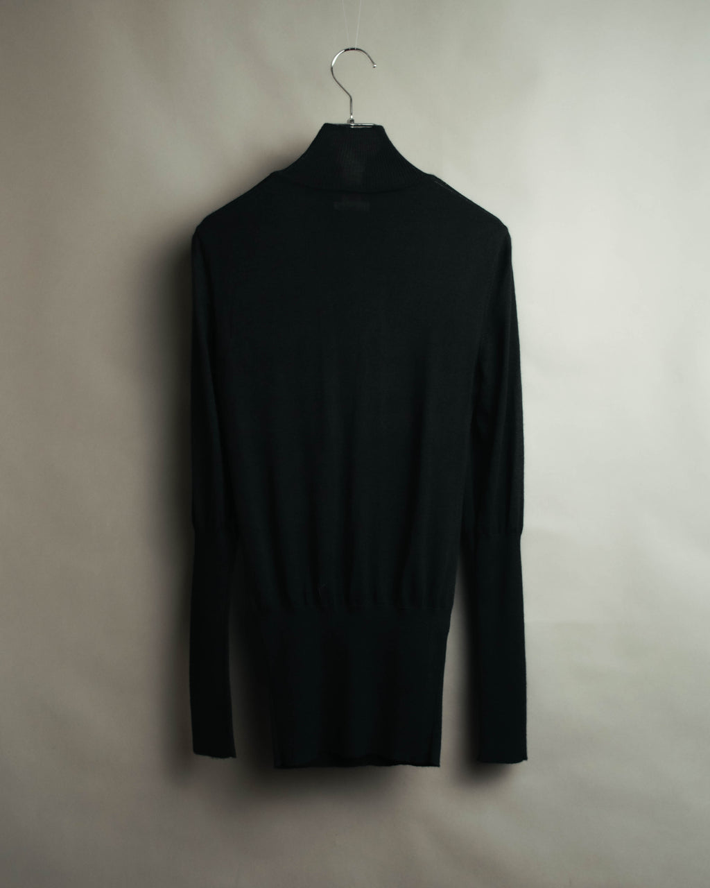 "Hermès" 00's Horse sketch print silk-paneled cashmere blend knit sweater