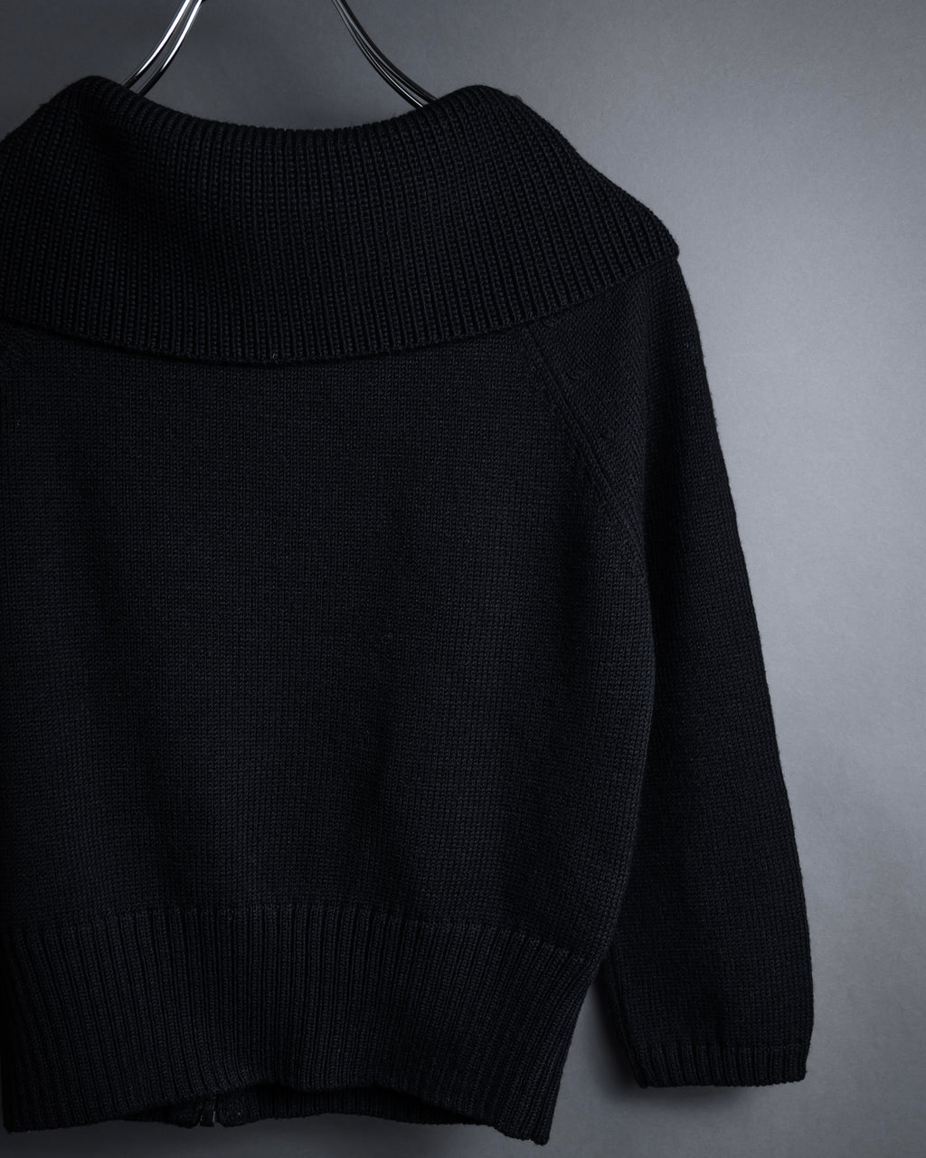 "FENDI" Raglan sleeves short length zip-up knit