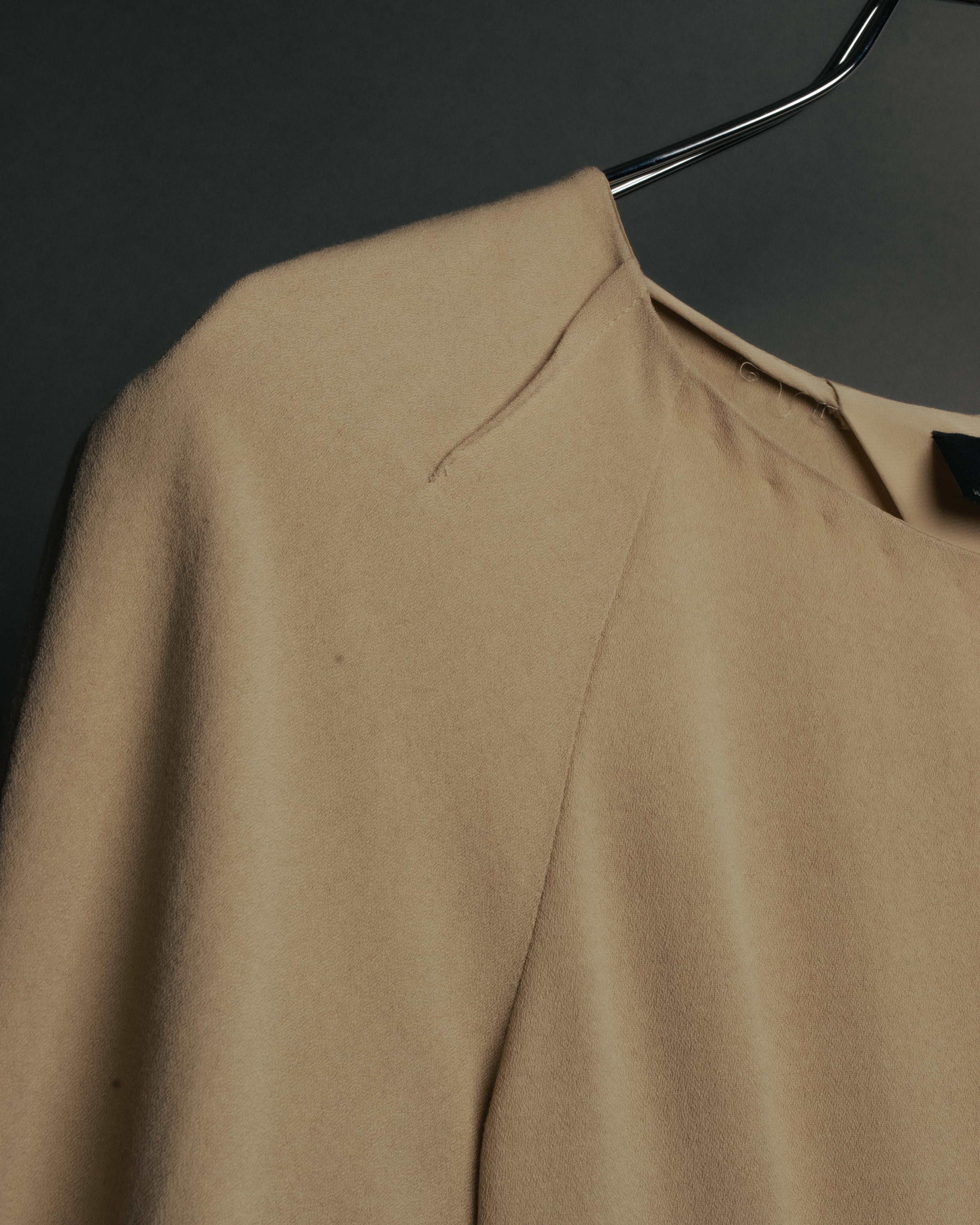 "FENDI" 00's-10's Draped wool blend dress