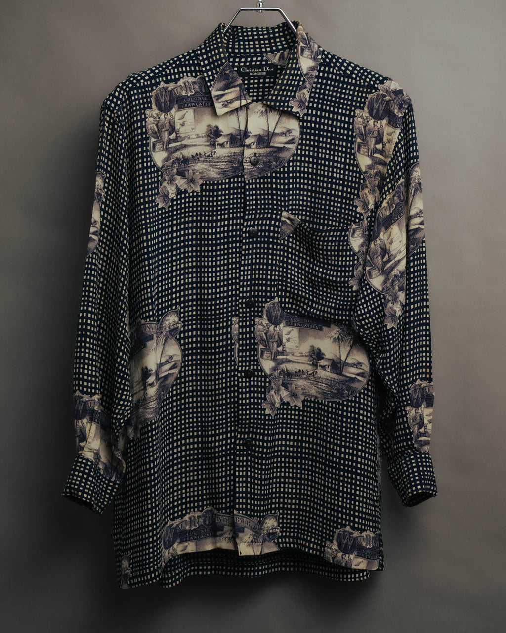 –SPECIAL– “Christian Dior” 80’s-90’s archival toile print shirt