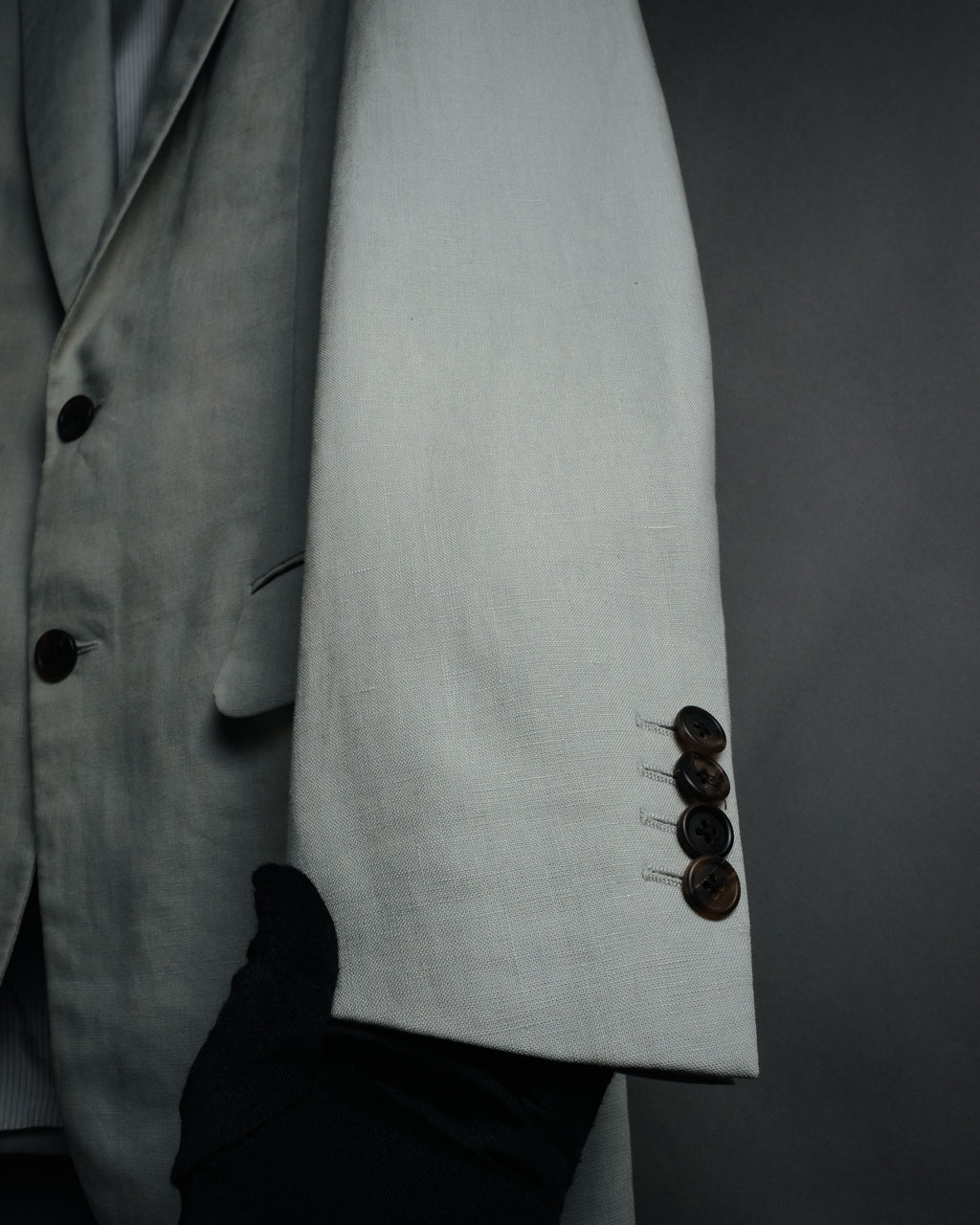 “PRADA” 10’s Linen tailored suit set