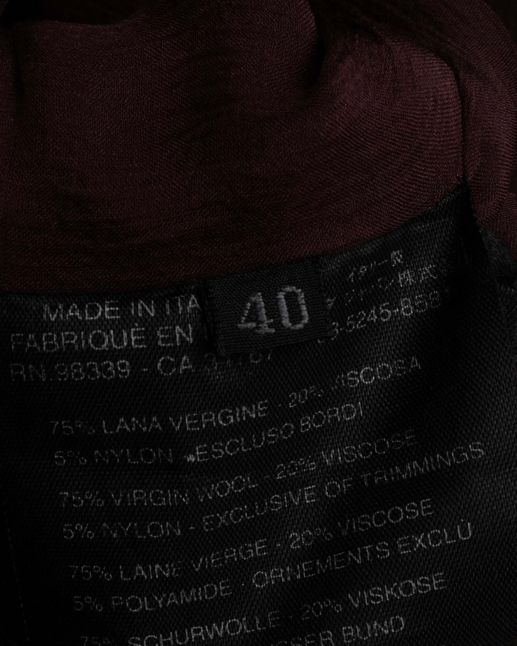 "PRADA" Piping design brushed skirt type set up