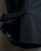 "GUCCI" 90's Beautiful draping fly-front tailored jacket