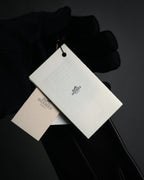 “HERMÈS” 2010’s bi material lambskin silk lined gloves