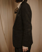 –SPECIAL– "JUNYA WATANABE COMME des GARÇONS MAN" 2015AW mohair blend satin shawl lapels jacket