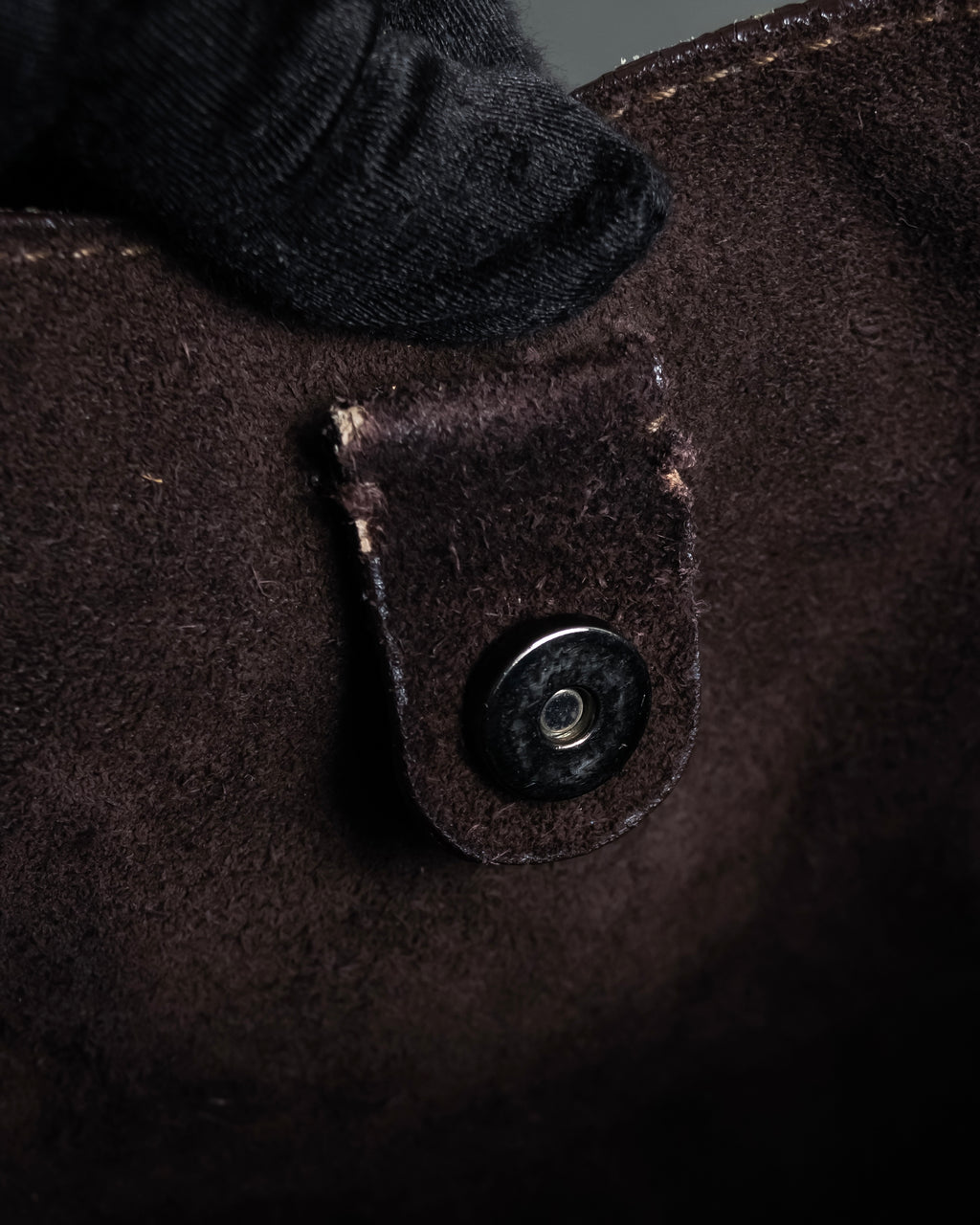 "MIU MIU" Belt strap design embossed leather hand bag