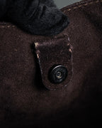 "MIU MIU" Belt strap design embossed leather hand bag