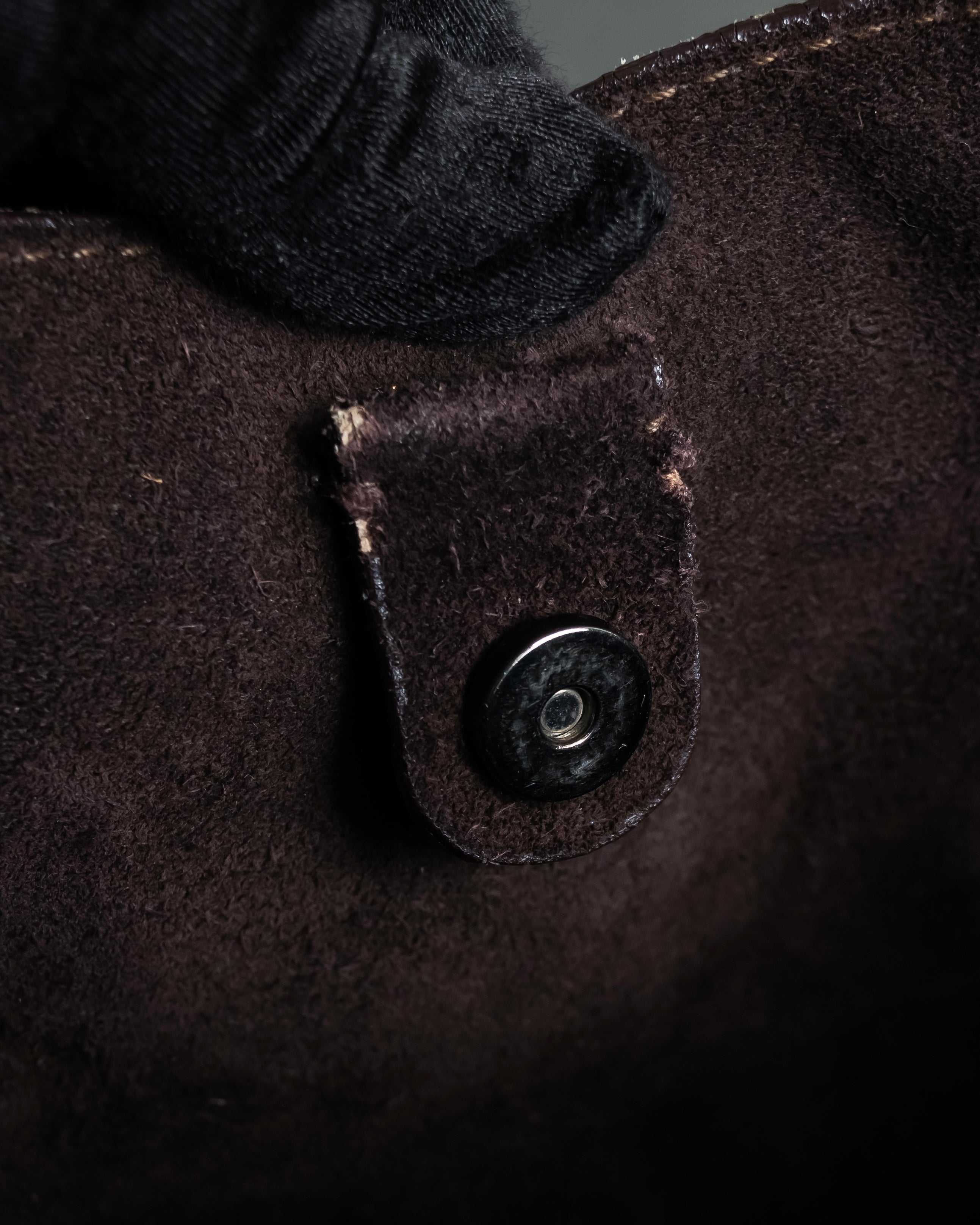 "MIU MIU" Belt strap design embossed leather hand bag