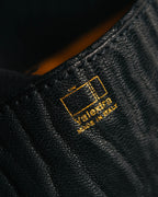 "Valextra" 80's-90's embossed leather document portfolio clutch