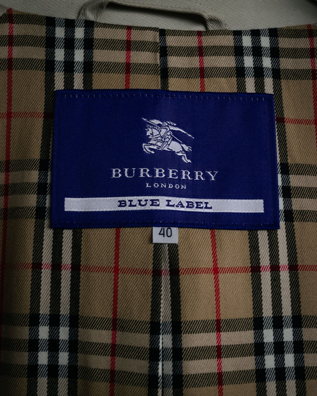 “BURBERRY BLUE LABEL” 2000’s Minimal balmacaan coat