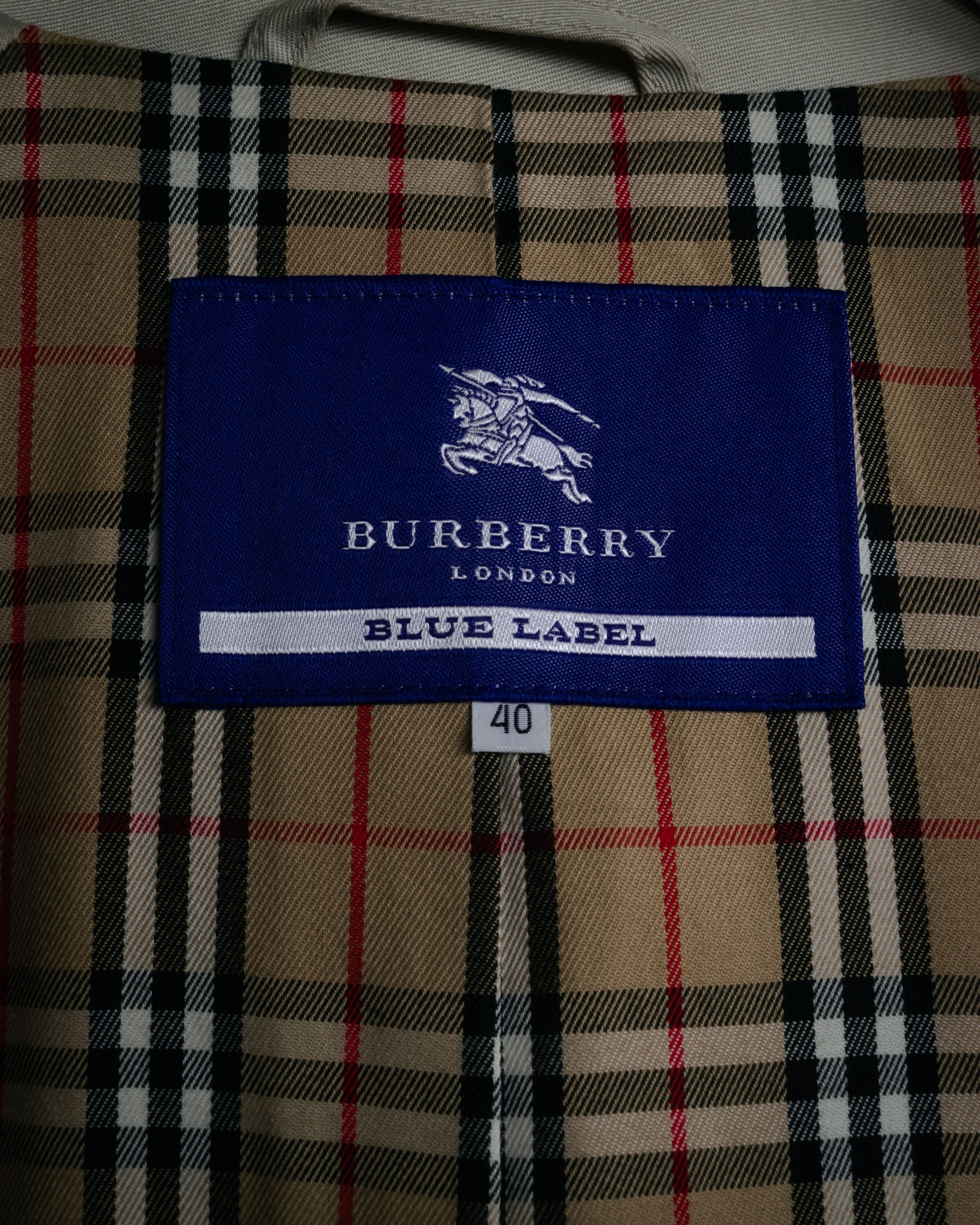 “BURBERRY BLUE LABEL” 2000’s Minimal balmacaan coat