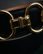 “HERMÈS” 90’s Horsebit leather belt