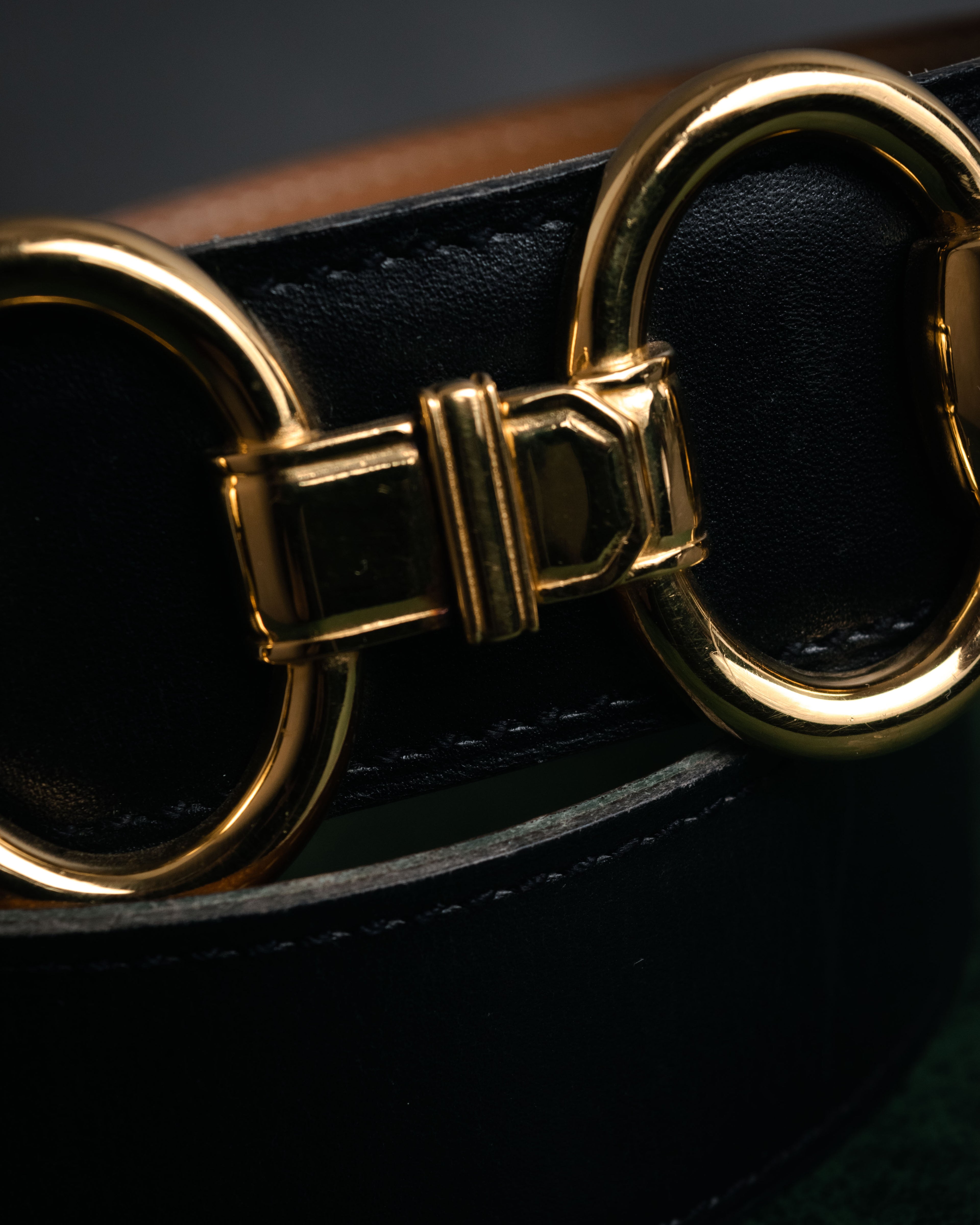 “HERMÈS” 90’s Horsebit leather belt