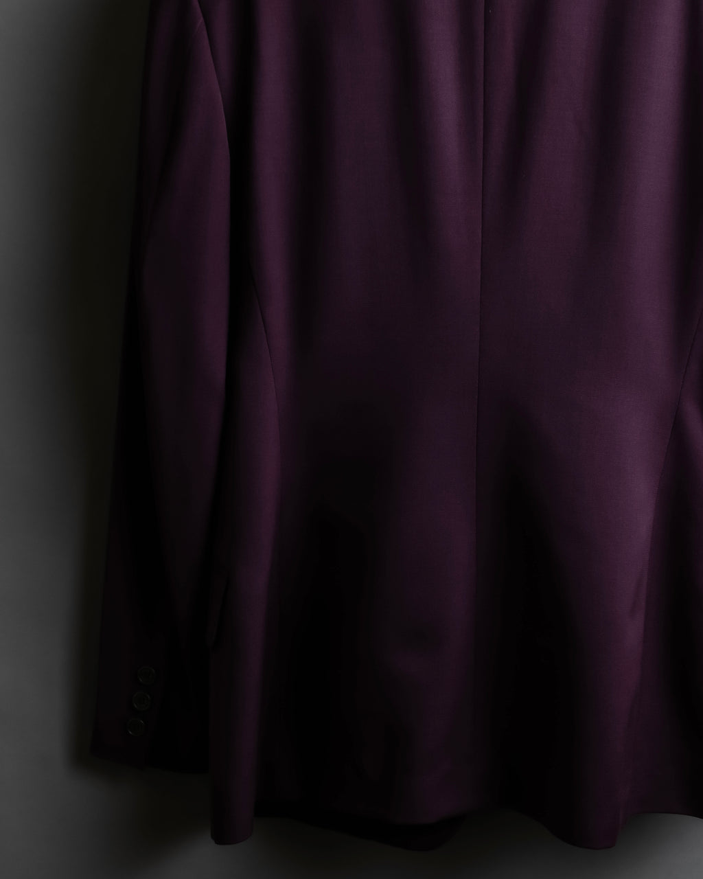 "JEAN PAUL GAULTIER FEMME"
 Beautiful purple color shaped wool tailored jacket
