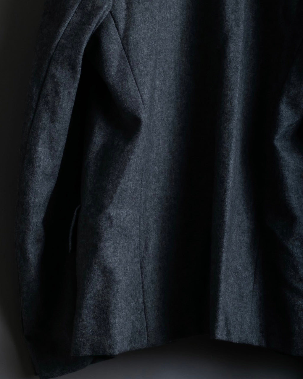 "Comme des Garçons" tailored jacket with stand collar and multiple pockets